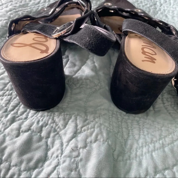 Sam Edelman Seana Black Block Heel Sandals - Picture 5 of 9